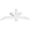 Ekena Millwork Alberta Architectural Grade PVC Gable Bracket, 108"W x 27"H x 4"D x 6"F, 6/12 Pitch GBP108X27X0406ALB00 - alternate 1